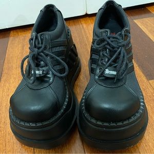 Demonia STOMP-08 Platform Goth Shoes
